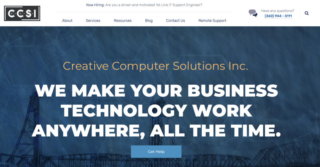 Creative computer solution it services Vancouver Oregon